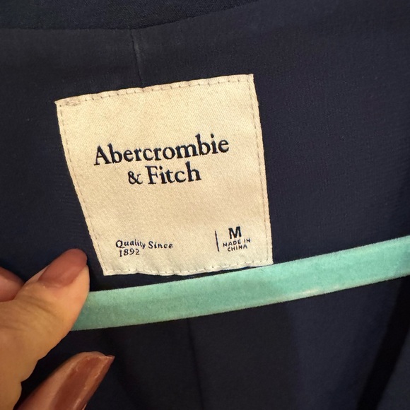 Women’s size medium Abercrombie & Fitch navy blue Mara mini vest dress - Picture 5 of 12